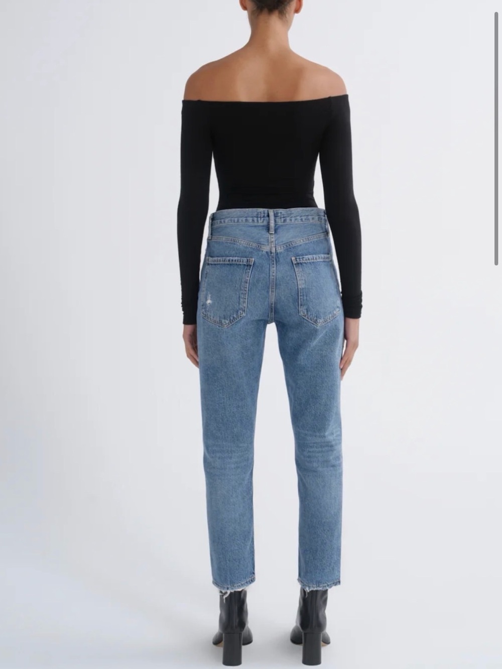 Agolde Riley High Rise Straight Crop Jeans Size 27 - Picture 2 of 10
